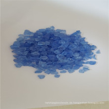 6-9mm blaues zerquetschtes Glas, Glasfelsen, zerbrochenes Glas für Schwimmbad